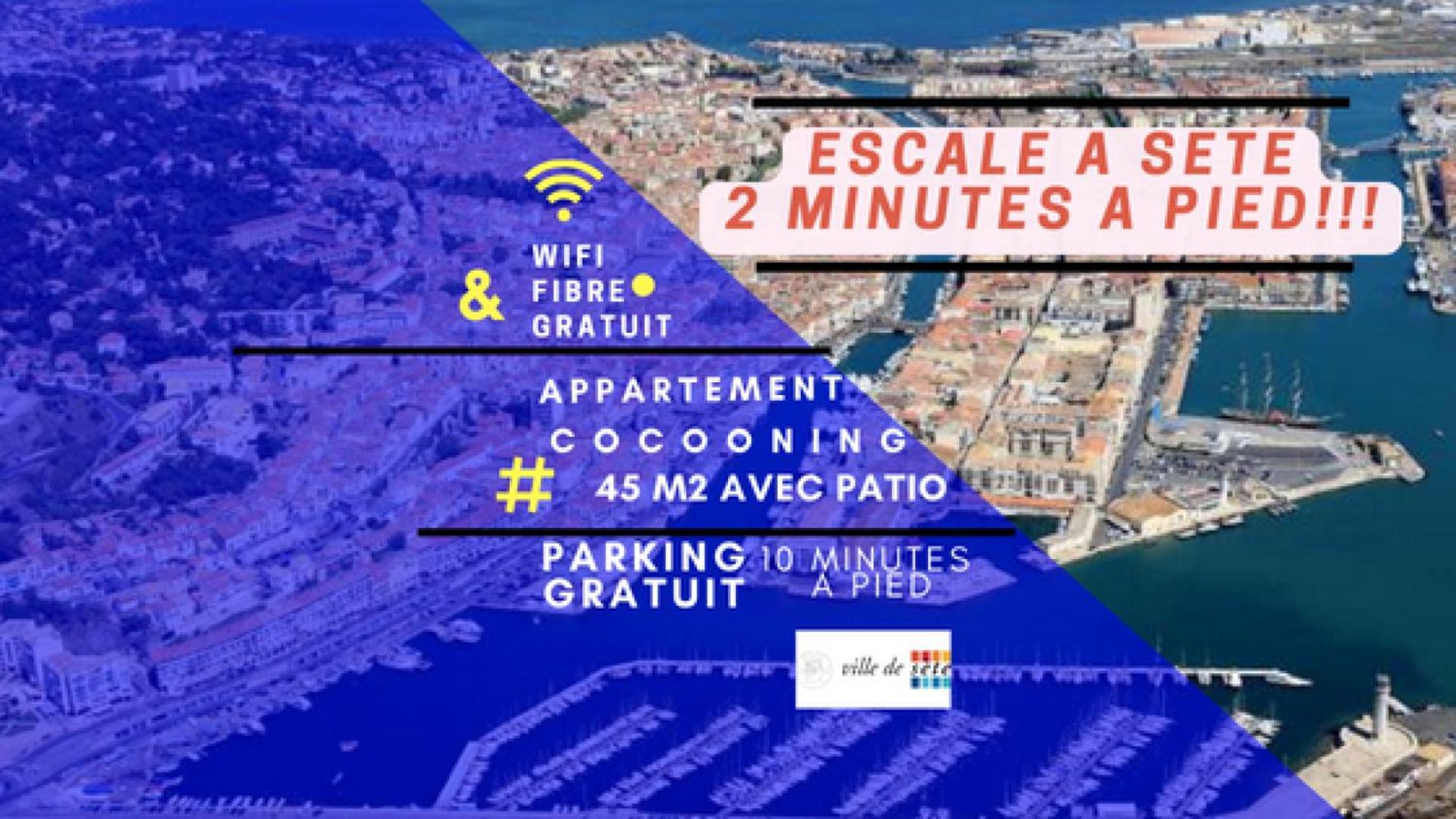 Apartamento Splendide T2 Neuf Coocoonig Avec Petit Patio Sète Exterior foto